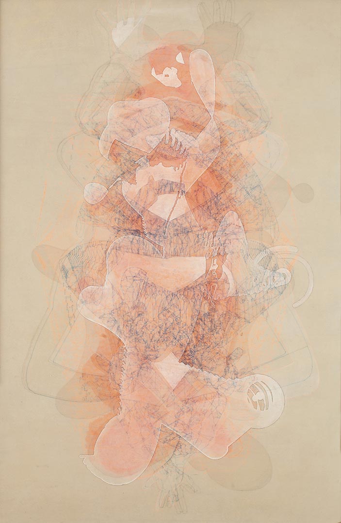 PoseOr_160x190cm_MixedMediaOnVinyl_2013